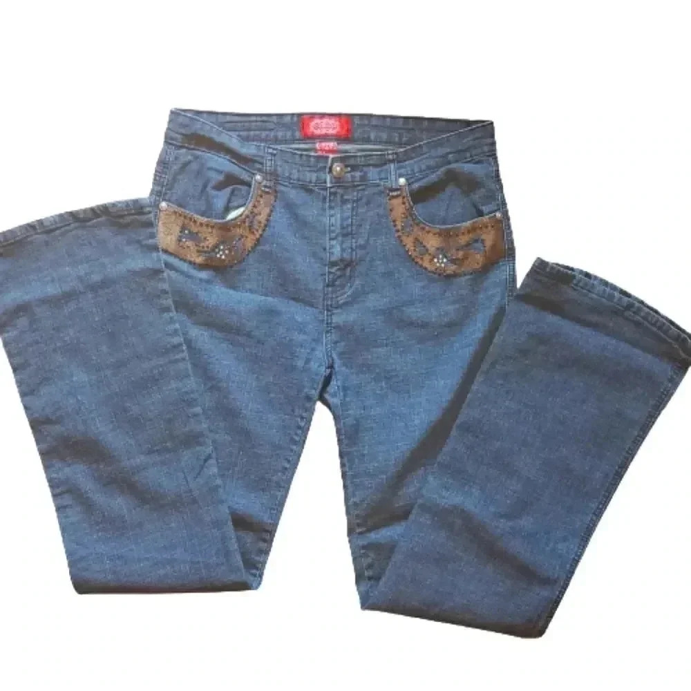 Cos Jeans with flared legs and pocket detail Size 8